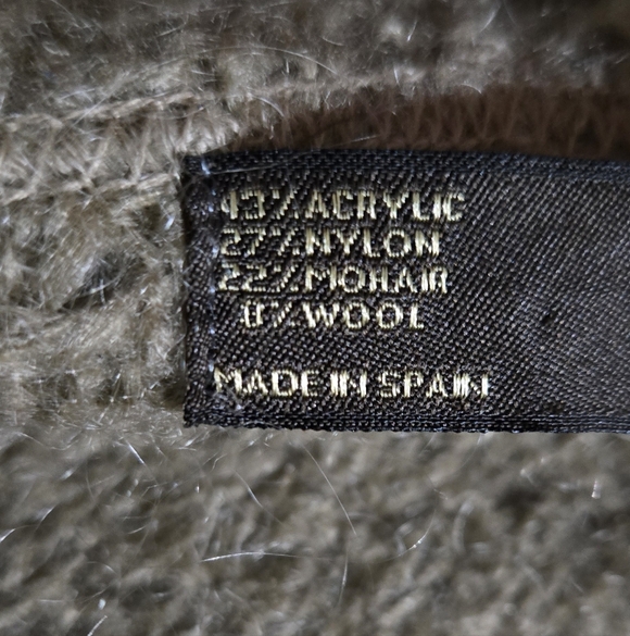 Vintage Zara Mohair Wool Blend Hoodie Cardigan Sweater - Picture 10 of 11